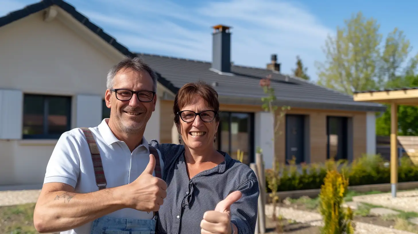 Client heureux donnant leurs Avis  sur TK Toiture